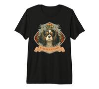 Tricolor Cavalier King Charles Spaniel CKCS Dad Premium T-Shirt