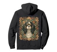 Tricolor Cavalier King Charles Spaniel Vintage Pullover Hoodie