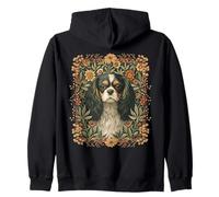 Tricolor Cavalier King Charles Spaniel Vintage Zip Hoodie