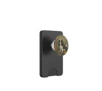 Tricolor Cavalier King Charles Spaniel William Morris Floral PopSockets PopWallet for MagSafe