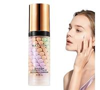 Tricolor Primer,40g Three-colours Primer Makeup - Waterproof P-rimer Concealer Foundation, Concealing Blemishes P-rimer For Neutralizing Dark Circles And Veins Duqulle