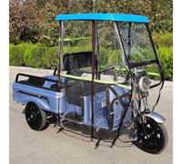 Tricycle Cover, 3 Wheel Motorcycle Cover Compatible with Trike Models, Adult Tricycle Cover Electric Tricycle Covers, Windproof Recumbent Trike Cover(Blue,100cm/39.4in)