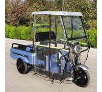 Tricycle Cover, 3 Wheel Motorcycle Cover Compatible with Trike Models, Adult Tricycle Cover Electric Tricycle Covers, Windproof Recumbent Trike Cover(White,110cm/43.3in)