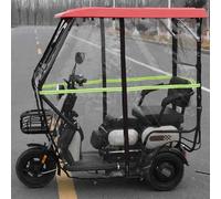 Tricycle Cover, Adult Tricycle Cover Electric Tricycle Covers, Strong UV Protection & Windproof, Waterproof, Breathable and Portable Vehicle Protection(Red)