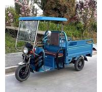 Tricycle for Adult Bike, All Weather Protection Three-Wheel Motorcycle Cover, Dust and Water Proof Cover for Tricycle, Breathable And Portable Vehicle Protection(Blue,85cm/33.5in)
