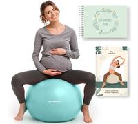 Trideer Pregnancy Ball - Exercise & Yoga Ball for Labor, Maternity & Postpartum Recovery, Eco-Friendly, Non-Latex, Includes Pregnancy Guide & Baby Memory Book