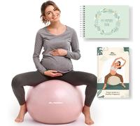 Trideer Pregnancy Ball - Exercise & Yoga Ball for Labor, Maternity & Postpartum Recovery, Eco-Friendly, Non-Latex, Includes Pregnancy Guide & Baby Memory Book