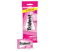 Trident Bubblegum Sugarfree Chewing Gum 3 x 14 Stick Multipack