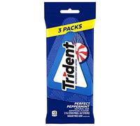 Trident Perfect Peppermint Sugar Free Chewing Gum 14 Stick 3 Pack | Chewing Gum with Xylitol, Perfect for Long Lasting Fresh Breath at School, Work & Travel