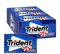 Trident Chewing Gum Perfect Peppermint - Sugar Free with Xylitol - 14 Sticks 39 g