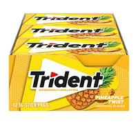 Trident Pineapple Twist Sugar Free Chewing Gum with Xylitol 14 Sticks 39 g