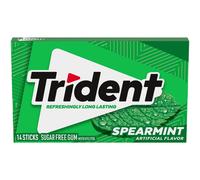Trident Spearmint Sugar Free Gum, 14 Pieces