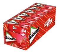 Trident Strawberry sugarfree Dragees Gum 24 paquets