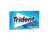 Trident Sugar-Free Chewing Gum, Original Flavor, 14 Pieces (Pack of 1)