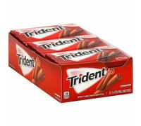 Trident Sugar Free Gum - Cinnamon 14 STICKS RED - 12 PACK