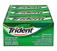 Trident Trident Sugarfree Gum, Spearmint, 12 Count