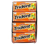 Trident Tropical Twist Sugar Free Chewing Gum 14 Stick Pack Box Of 15 Packs