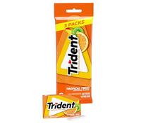 Trident Tropical Twist Sugarfree Chewing Gum 3 x 14 Stick Multipack