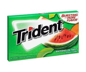 Trident Value Pack Watermelon Twist Sugarfree Gum 12 x 14 Stick Pack