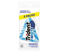 Trident White Peppermint Sugar Free Chewing Gum 16 Stick 3 Pack