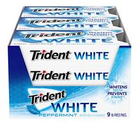 Trident White Sugar Free Gum (Peppermint, 16-Piece, 9-Pack)