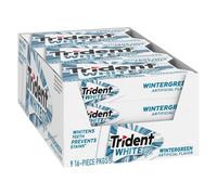 Trident White Wintergreen Sugar Free Gum (9 Count * 16 Pieces Inside)