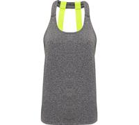 TriDri Women's Tri Dri Double Strap Back Sleeveless Vest in True Black | Size: Medium TriDri True Black M