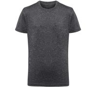 TriDri Kids' TriDri Tech Performance Tee {TR10B} - Black Melange - Medium {7/8}
