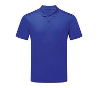TriDri Men's Ion-Charge Panelled Polo Shirt in Blue | Size: Small TriDri Blue S
