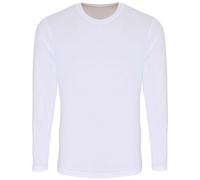 TriDri Men's Long Sleeve Performance T-Shirt in White | Size: XL TriDri White XL