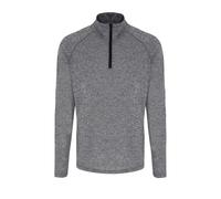 Performance Quarter Zip Long-Sleeved Sweatshirt TriDri Black XXXL