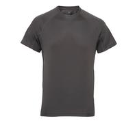 TriDri Men's Tri Dri Panelled Short Sleeve T-Shirt in Charcoal | Size: Small TriDri Charcoal S