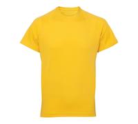 TriDri Men's Tri Dri Panelled Short Sleeve T-Shirt in Yellow | Size: Small TriDri Yellow S
