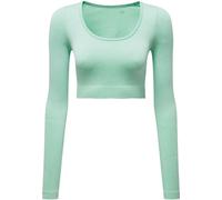 Ribbed Seamless 3D Crop Top TriDri Mint L