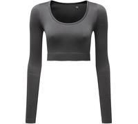 TriDri Womens/Ladies Ribbed Seamless 3D Crop Top RW8396