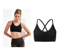 Tridri® ruched sports bra (medium impact) - Womens, 74% Nylon, Medium impact