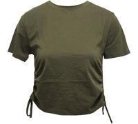 TriDri Ruched Womens Crop Top - - Size: L