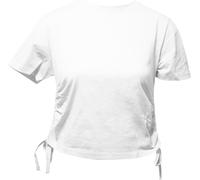 TriDri Women's Ruched Crop Top in White | Size: Large TriDri White L