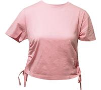 TriDri Women's Ruched Crop Top in Light Pink | Size: Medium TriDri Light Pink M