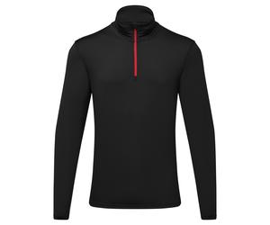 TriDri® TriDri® recycled long sleeve brushed back ¼ zip top - Recycled polyester