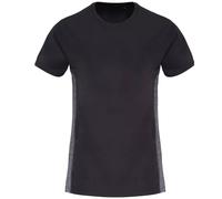 TriDri Women's Contrast Panel Performance T-Shirt in Dark Grey | Size: Large TriDri Dark Grey L