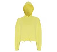 TriDri Women's Cropped Oversize Hoodie in Lemon | Size: Large/XL TriDri Lemon L/XL