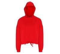 TriDri Women's Cropped Oversize Hoodie in Red | Size: S/M TriDri Red S/M