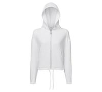 TriDri Oversized Womens Cropped Full Zip Hoodie - - Size: XS