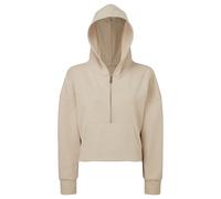 TriDri Women's Half Zip Hoodie in Nude | Size: 6-8 TriDri Nude 6-8