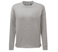 TriDri Women's Heather Side Zip Sweatshirt in Grey | Size: Small TriDri Grey S