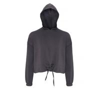(XS, Charcoal) TriDri Womens/Ladies Cropped Oversize Hoodie