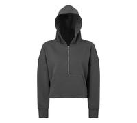 TriDri Women's Half Zip Hoodie in Charcoal | Size: 14-16 TriDri Charcoal 14-16