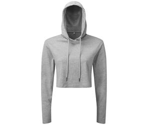 TriDri Womens/Ladies Heather Cropped Long-Sleeved T-Shirt RW8059