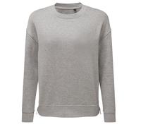 TriDri Women's Heather Side Zip Sweatshirt in Grey | Size: Medium TriDri Grey M
